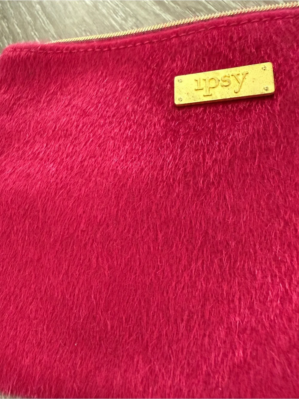 ipsy Trio of Cosmetic Pouches in Magenta, Rose Gold Sequin & Light Blue